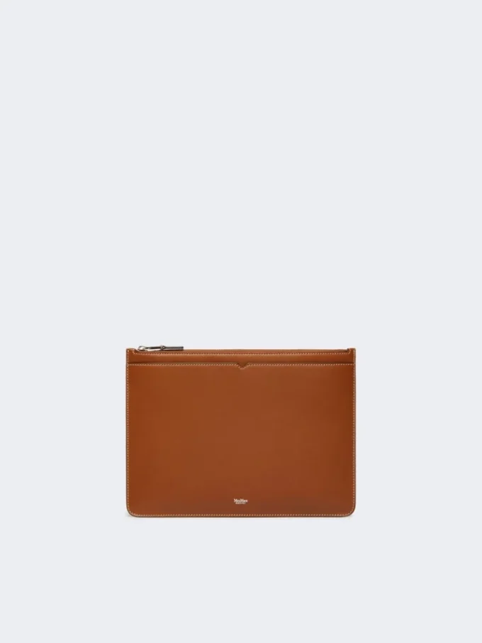 Étui pour tablette en cuir, brun ambré Étui pour tablette en cuir, brun ambré