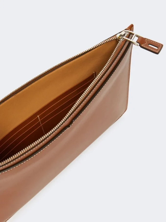 Étui pour tablette en cuir, brun ambré Étui pour tablette en cuir, brun ambré