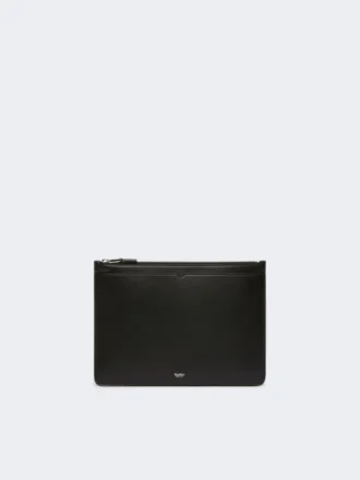 Étui pour tablette en cuir, noir