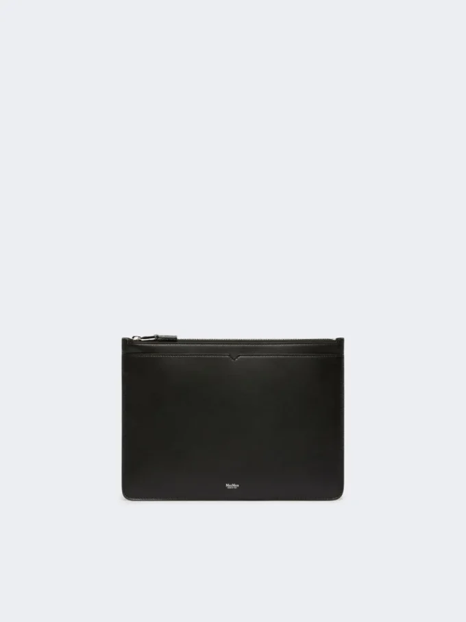 Étui pour tablette en cuir, noir Étui pour tablette en cuir, noir