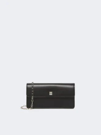 Étui à téléphone en cuir, noir