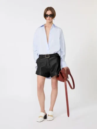 Tunique style kimono en popeline, couleur avio