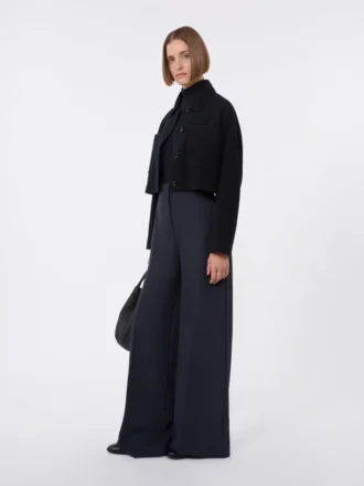 Pantalon en jersey compact, bleu outremer