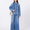 Veste-chemise en denim authentique, bleu marine Veste-chemise en denim authentique, bleu marine