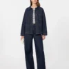 Veste-chemise en denim authentique, bleu marine Veste-chemise en denim authentique, bleu marine
