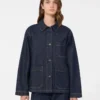 Veste-chemise en denim authentique, bleu marine Veste-chemise en denim authentique, bleu marine
