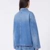 Veste-chemise en denim authentique, bleu marine Veste-chemise en denim authentique, bleu marine