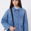 Veste-chemise en denim authentique, bleu marine Veste-chemise en denim authentique, bleu marine