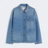 Veste-chemise en denim authentique, bleu marine Veste-chemise en denim authentique, bleu marine