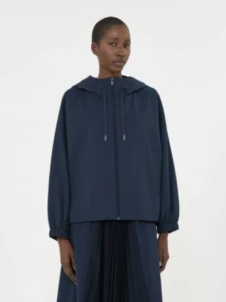 Veste coupe-vent en tissu technique, bleu marine