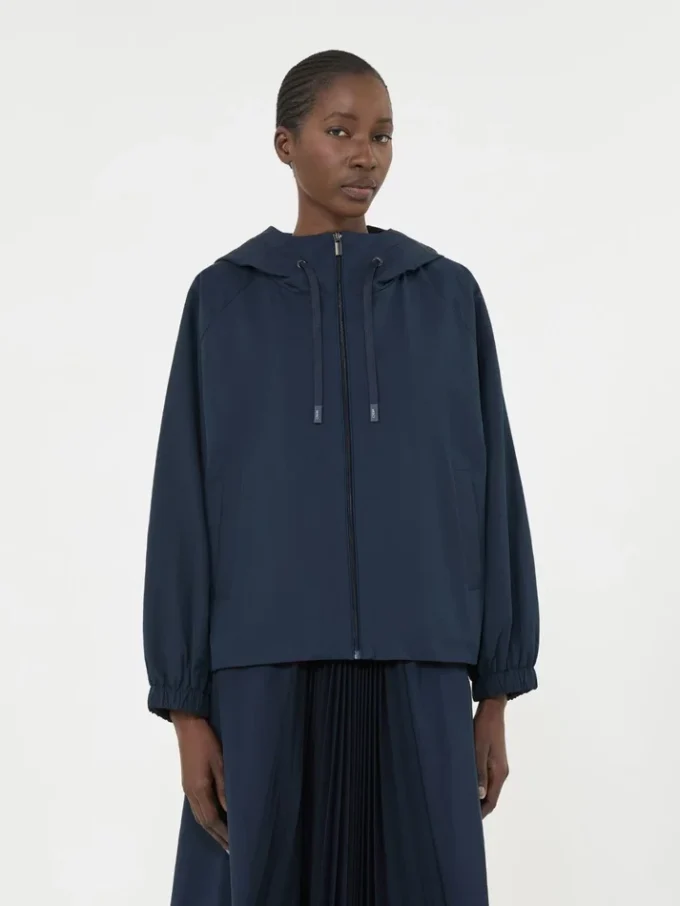 Veste coupe-vent en tissu technique, bleu marine Veste coupe-vent en tissu technique, bleu marine