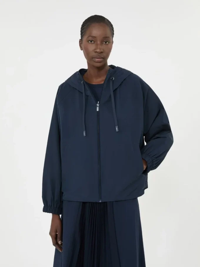 Veste coupe-vent en tissu technique, bleu marine Veste coupe-vent en tissu technique, bleu marine