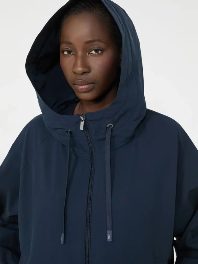 Veste coupe-vent en tissu technique, bleu marine Veste coupe-vent en tissu technique, bleu marine