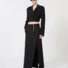 Veste courte en jersey, noire Veste courte en jersey, noire