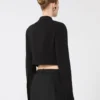 Veste courte en jersey, noire Veste courte en jersey, noire