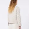 Veste courte matelassée en toile déperlante, couleur sable