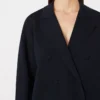 Veste croisée en crêpe de viscose, bleu outremer Veste croisée en crêpe de viscose, bleu outremer