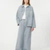 Veste de travail en toile de coton, bleu clair Veste de travail en toile de coton, bleu clair