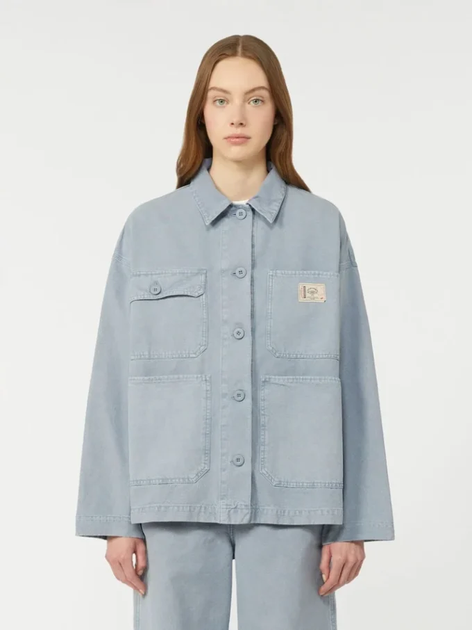 Veste de travail en toile de coton, bleu clair Veste de travail en toile de coton, bleu clair