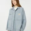 Veste de travail en toile de coton, bleu clair Veste de travail en toile de coton, bleu clair