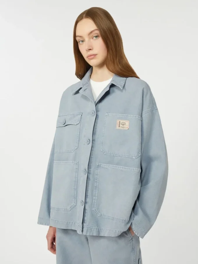 Veste de travail en toile de coton, bleu clair Veste de travail en toile de coton, bleu clair