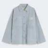 Veste de travail en toile de coton, bleu clair Veste de travail en toile de coton, bleu clair