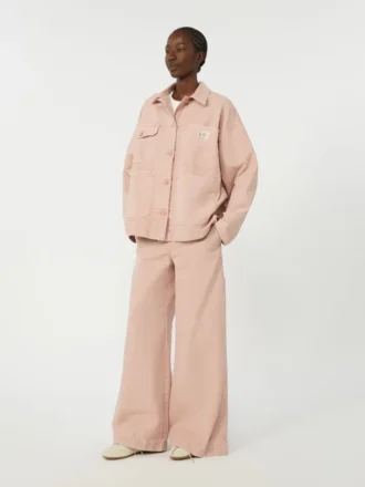 Veste de travail en toile de coton, rose