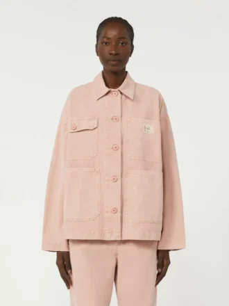 Veste de travail en toile de coton, rose