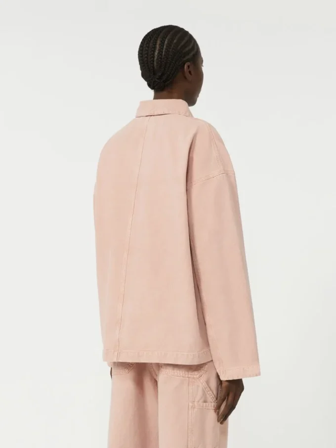 Veste de travail en toile de coton, rose