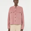Veste Double Face en laine mélangée, rose antique