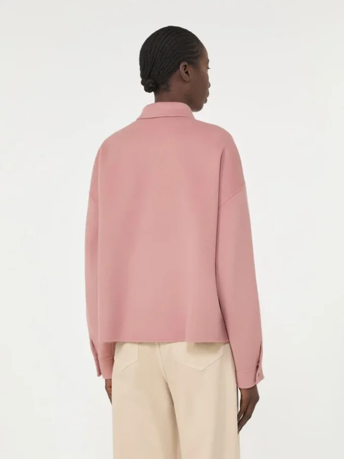 Veste Double Face en laine mélangée, rose antique