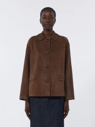 Veste en daim, marron