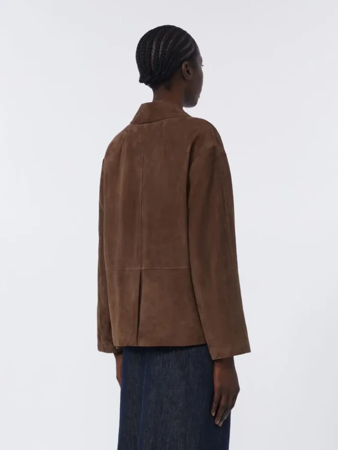 Veste en daim, marron Veste en daim, marron
