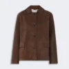 Veste en daim, marron Veste en daim, marron