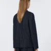Veste en denim stretch à simple boutonnage, bleu outremer Veste en denim stretch à simple boutonnage, bleu outremer