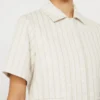 Veste en jersey piqué à fines rayures, blanche Veste en jersey piqué à fines rayures, blanche