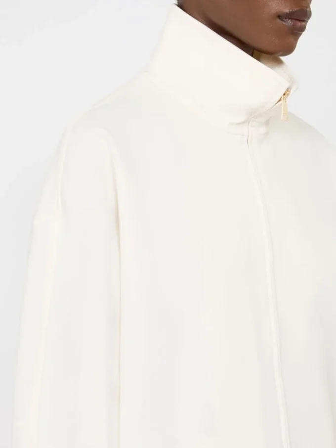 Veste en jersey scuba doux, ivoire Veste en jersey scuba doux, ivoire