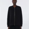 Veste en jersey scuba, noire