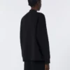 Veste en jersey scuba, noire