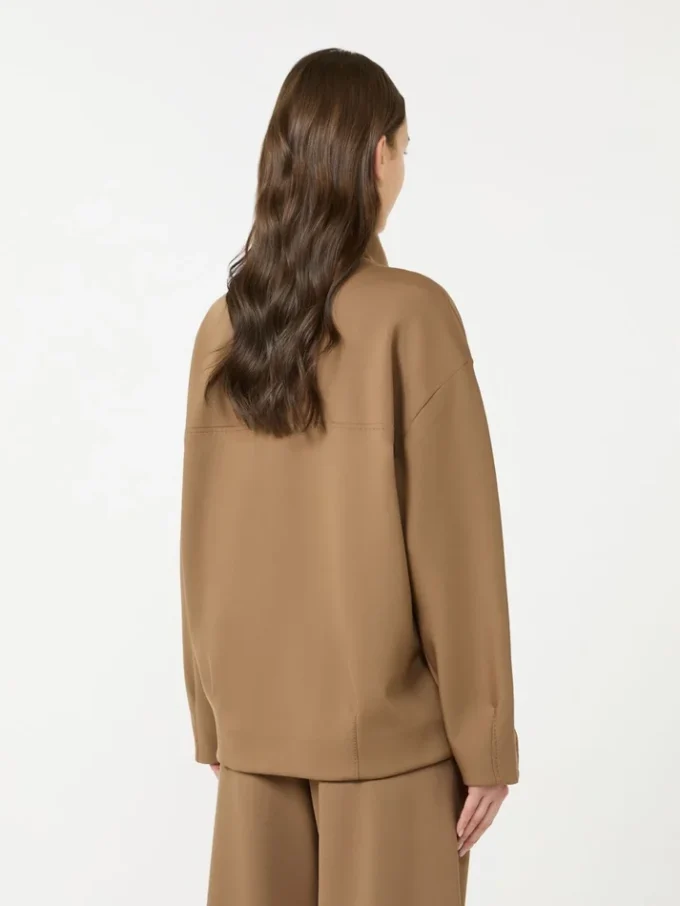 Veste en jersey scuba souple, marron Veste en jersey scuba souple, marron