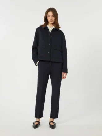 Veste en jersey technique, bleu marine