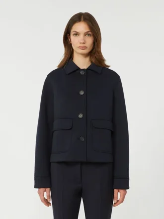 Veste en jersey technique, bleu marine
