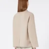 Veste en laine à armure sergée, beige-rose Veste en laine à armure sergée, beige-rose