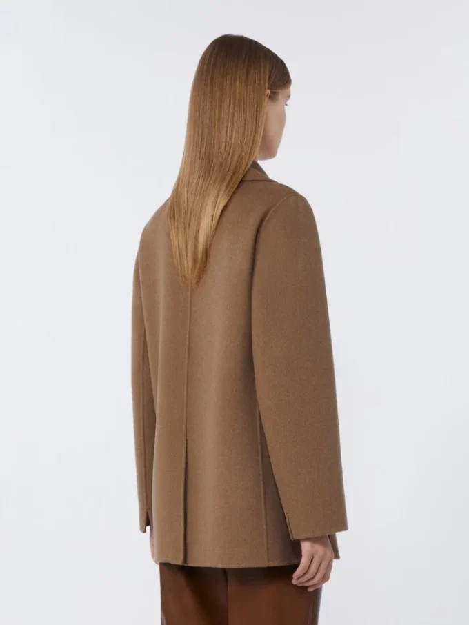 Veste en laine Double Face à double boutonnage, couleur camel Veste en laine Double Face à double boutonnage, couleur camel