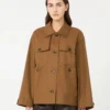 Veste en sergé déperlant, couleur tabac Veste en sergé déperlant, couleur tabac