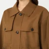 Veste en sergé déperlant, couleur tabac Veste en sergé déperlant, couleur tabac