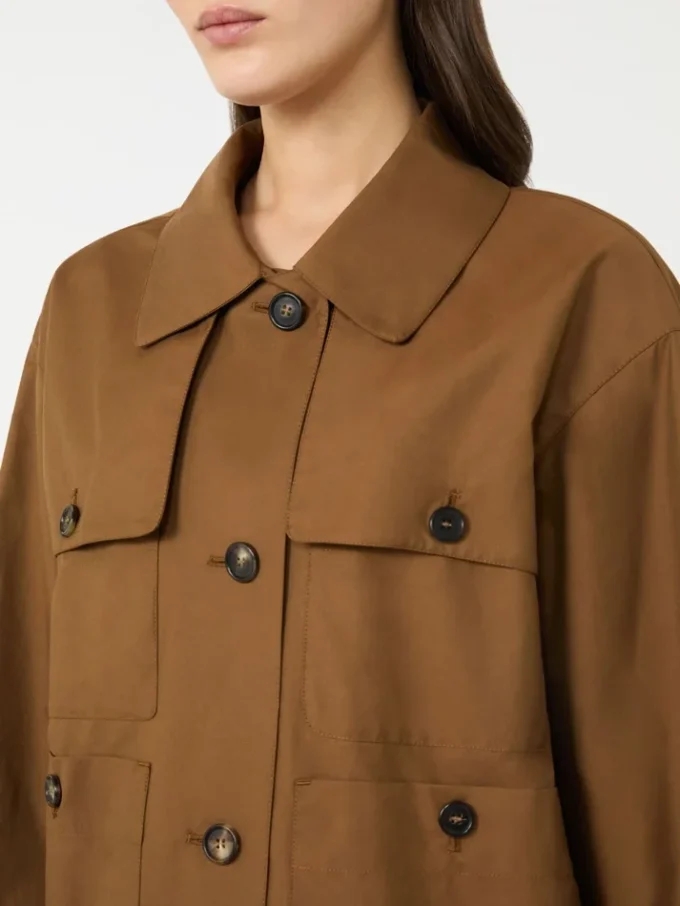 Veste en sergé déperlant, couleur tabac Veste en sergé déperlant, couleur tabac