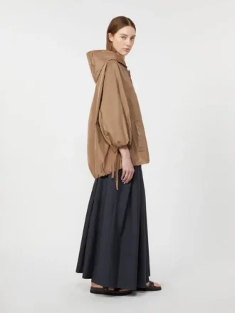Veste en taffetas déperlant, couleur camel
