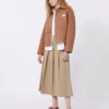 Veste en toile de coton, couleur tabac Veste en toile de coton, couleur tabac