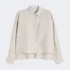 Veste en toile de lin, écru Veste en toile de lin, écru